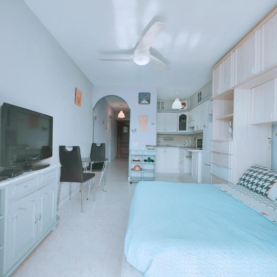 Estudio Colette En Primera Linea De La Playa Los Cristianos  Luaran gambar